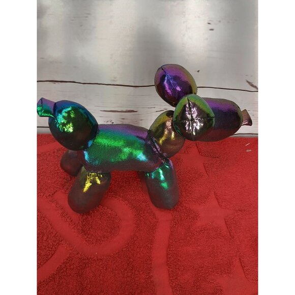 Way To Celebrate Halloween Iridescent Balloon Dog Plush 8 inch - Picture 2 of 5